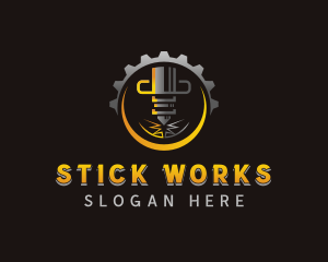 Laser Metalworks Machinery logo design