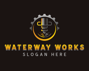 Laser Metalworks Machinery logo design