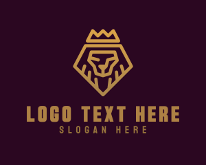 Golden Premium Lion Crown  logo