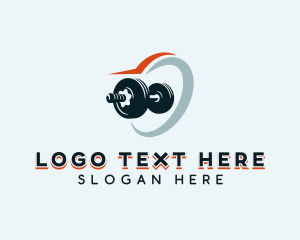 Weightlifting - Weightlifting Dumbbell Fitness logo design