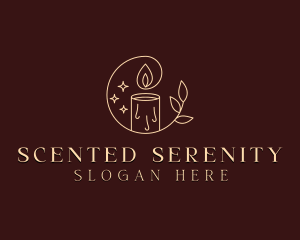 Organic Scented Candle logo design