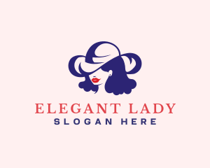 Fashionista Hat Lady logo design