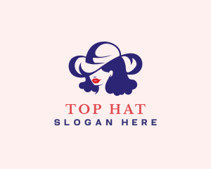 Fashionista Hat Lady logo design