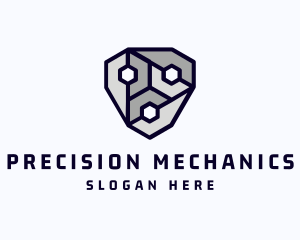 Mechanical Engineering Screw logo design