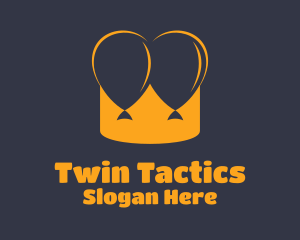 Twin Balloon Crown logo design