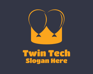 Twin Balloon Crown logo design