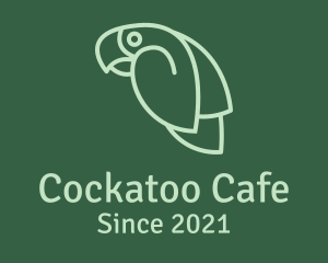 Green Flying Parrot  logo