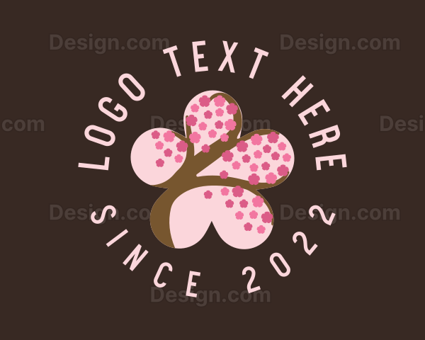 Cherry Blossom Flower Spa Logo