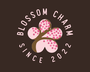 Cherry Blossom Flower Spa logo design