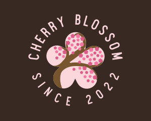 Cherry Blossom Flower Spa logo design