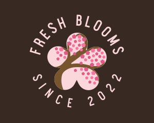 Cherry Blossom Flower Spa logo design