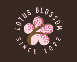 Cherry Blossom Flower Spa logo design