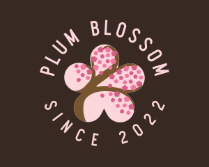 Cherry Blossom Flower Spa logo design