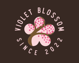 Cherry Blossom Flower Spa logo design