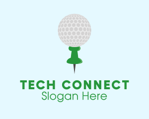 Golf Location Pin Logo