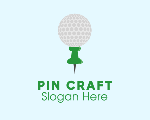 Golf Location Pin logo design