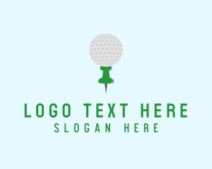 Golf Location Pin Logo