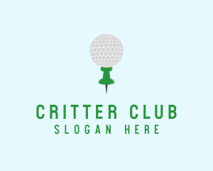 Golf Location Pin logo design