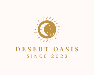 Desert Sun Moon logo design