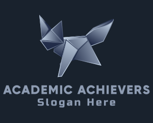 Metallic Fox Origami  logo