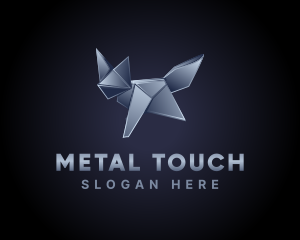 Metallic Fox Origami  logo