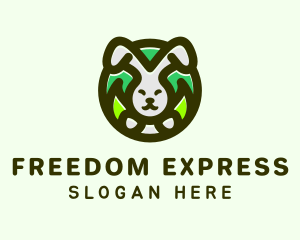 Nature Forest Rabbit logo design