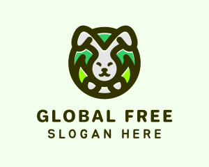 Nature Forest Rabbit logo design