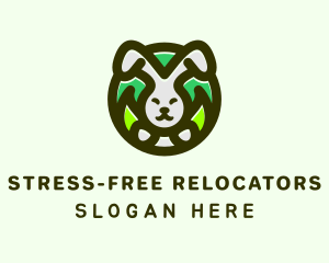 Nature Forest Rabbit logo design