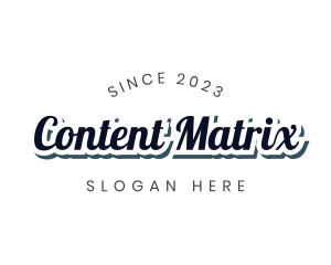 Retro Business Wordmark logo