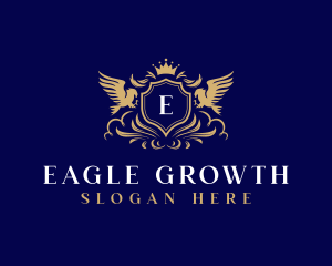 Eagle Shield Crest logo design