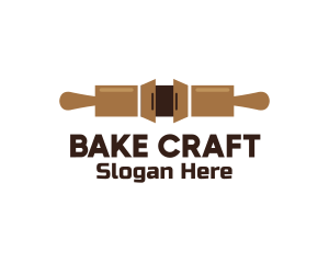 Bakery Cabinet Rolling Pin logo design