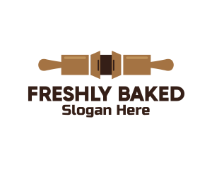 Bakery Cabinet Rolling Pin logo design