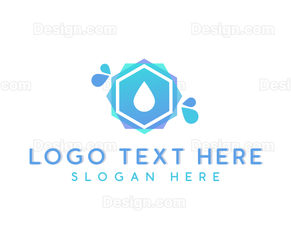 Water Drop Splash Logo