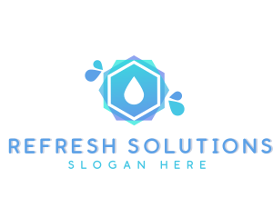 Water Drop Splash logo design