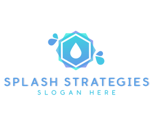 Water Drop Splash logo
