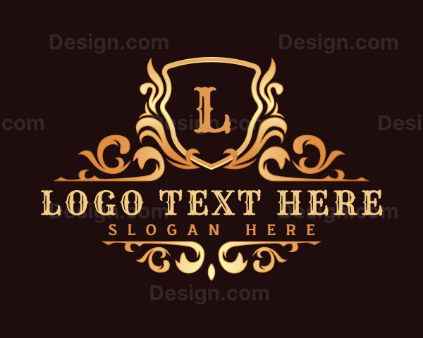 Luxury Ornamental Shield Logo