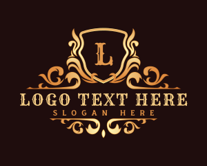 Luxury Ornamental Shield logo