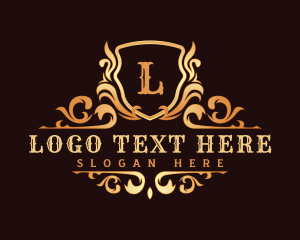 Luxury Ornamental Shield Logo