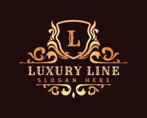 Luxury Ornamental Shield logo design