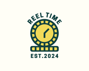 Coin Time Clock logo design