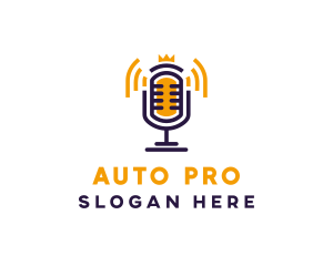 Microphone Audio  Podcast logo