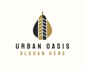 Skyscraper Urban Metropolis logo design