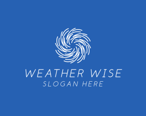 Weather Typhoon Storm logo design