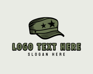 Military Officer Hat logo
