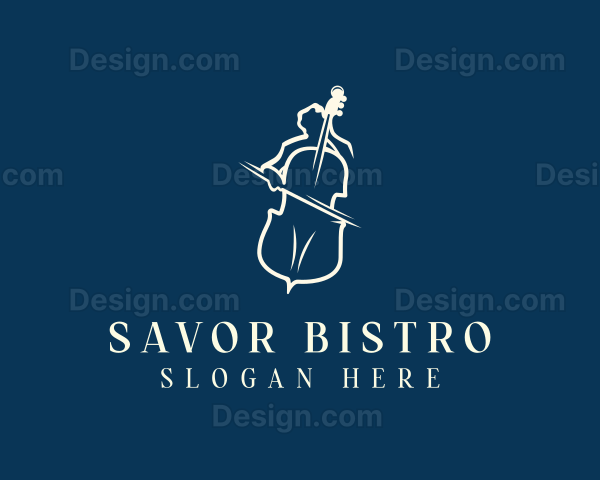 Cello Instrument Musician Logo