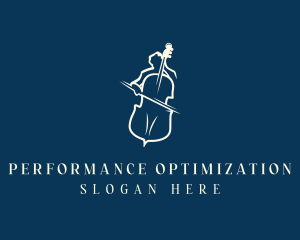 Cello Instrument Musician logo design