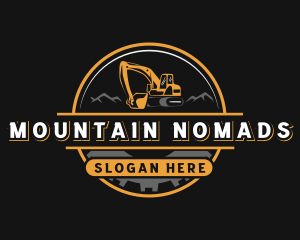 Backhoe Mountain Cog logo design