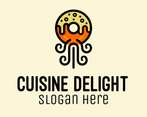 Fried Donut Snack  logo