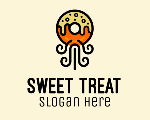 Fried Donut Snack  logo