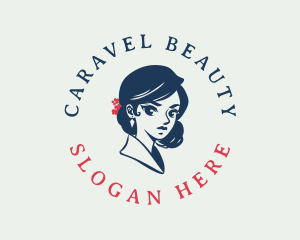 Beauty Oriental Woman logo design